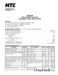 Datasheet NTE890 manufacturer NTE