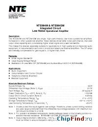 Datasheet NTE894SM manufacturer NTE
