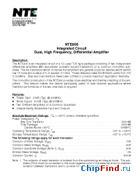 Datasheet NTE906 manufacturer NTE