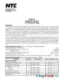 Datasheet NTE972 manufacturer NTE