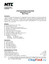 Datasheet NTE978 manufacturer NTE