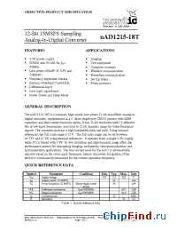 Datasheet nAD1215-18T manufacturer Nordic VLSI