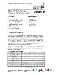 Datasheet nAD1230-25 manufacturer Nordic VLSI