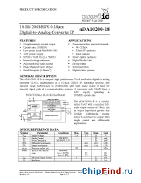 Datasheet nDA10200-18 manufacturer Nordic VLSI