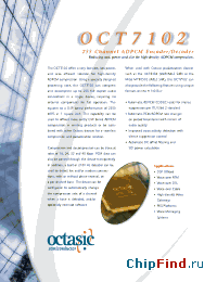 Datasheet OCT7102 manufacturer Octasic