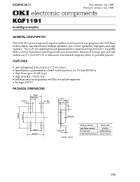 Datasheet KGF1191 manufacturer OKI