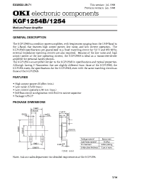 Datasheet KGF1254 manufacturer OKI