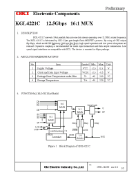 Datasheet KGL4221C manufacturer OKI