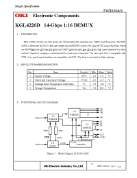 Datasheet KGL4226D manufacturer OKI