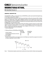 Datasheet LMSM6789A manufacturer OKI