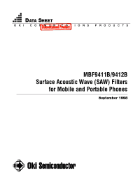 Datasheet MBF9412B manufacturer OKI