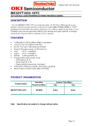 Datasheet MK32VT1632-10YC manufacturer OKI