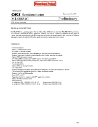 Datasheet ML60851C manufacturer OKI