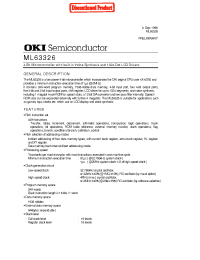 Datasheet ML63326 manufacturer OKI