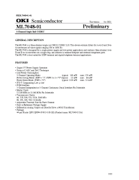 Datasheet ML7048-01GA manufacturer OKI