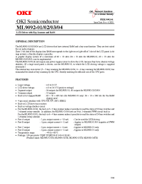 Datasheet ML9092 manufacturer OKI
