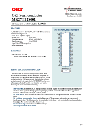Datasheet MR27T12800L manufacturer OKI