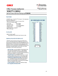 Datasheet MR27V12850J-XXXTN manufacturer OKI