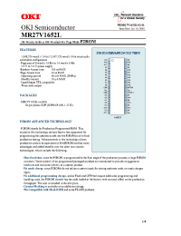 Datasheet MR27V1652L manufacturer OKI