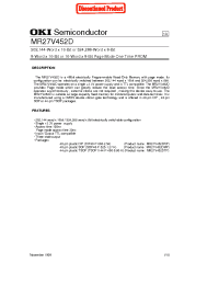 Datasheet MR27V452D manufacturer OKI