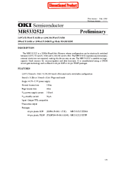 Datasheet MR533252J manufacturer OKI