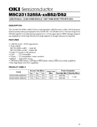 Datasheet MSC2313258A-60 manufacturer OKI