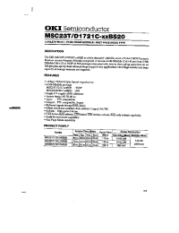 Datasheet MSC23T manufacturer OKI