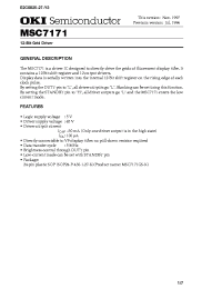 Datasheet MSC7171 manufacturer OKI