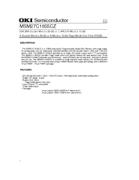 Datasheet MSM27C1655CZ manufacturer OKI