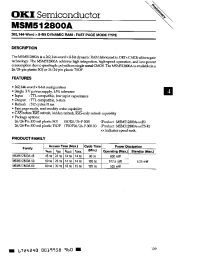 Datasheet MSM512800A-45 manufacturer OKI