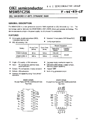 Datasheet MSM51C256 manufacturer OKI