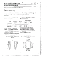 Datasheet MSM51C256-12 manufacturer OKI