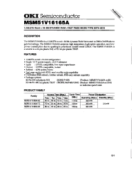 Datasheet MSM51V16165A manufacturer OKI