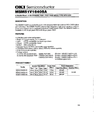 Datasheet MSM51V16405A manufacturer OKI