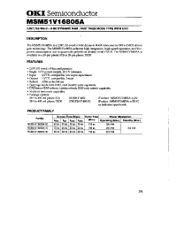 Datasheet MSM51V16805A-80JS manufacturer OKI