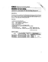 Datasheet MSM51V18165A-60 manufacturer OKI