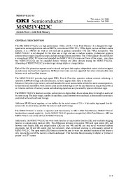 Datasheet MSM51V4223C manufacturer OKI