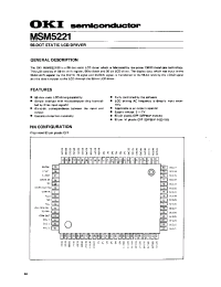Datasheet MSM5221 manufacturer OKI