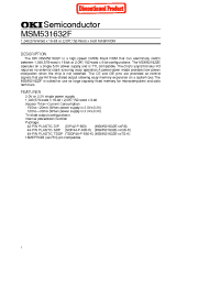 Datasheet MSM531632E-XXRS manufacturer OKI