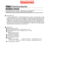 Datasheet MSM531655E-XXTS-K manufacturer OKI