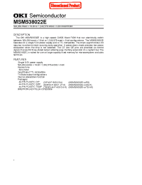 Datasheet MSM538022E manufacturer OKI