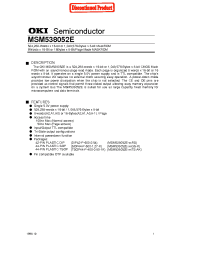 Datasheet MSM538052E-XXTS-AK manufacturer OKI
