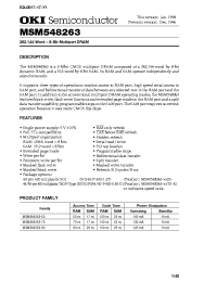 Datasheet MSM548263-60JS manufacturer OKI