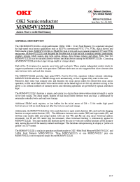 Datasheet MSM54V12222B-20JS manufacturer OKI