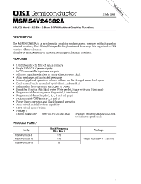 Datasheet MSM54V24632A-12 manufacturer OKI