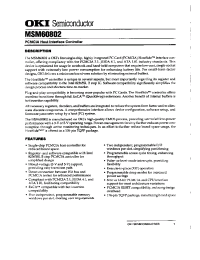 Datasheet MSM60802 manufacturer OKI