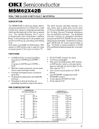 Datasheet MSM62X42 manufacturer OKI