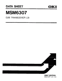 Datasheet MSM6307 manufacturer OKI