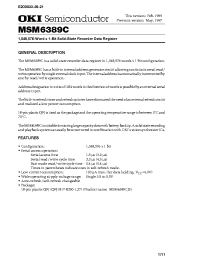 Datasheet MSM6389C manufacturer OKI