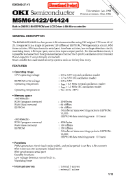 Datasheet MSM64424-XXXMS-K manufacturer OKI